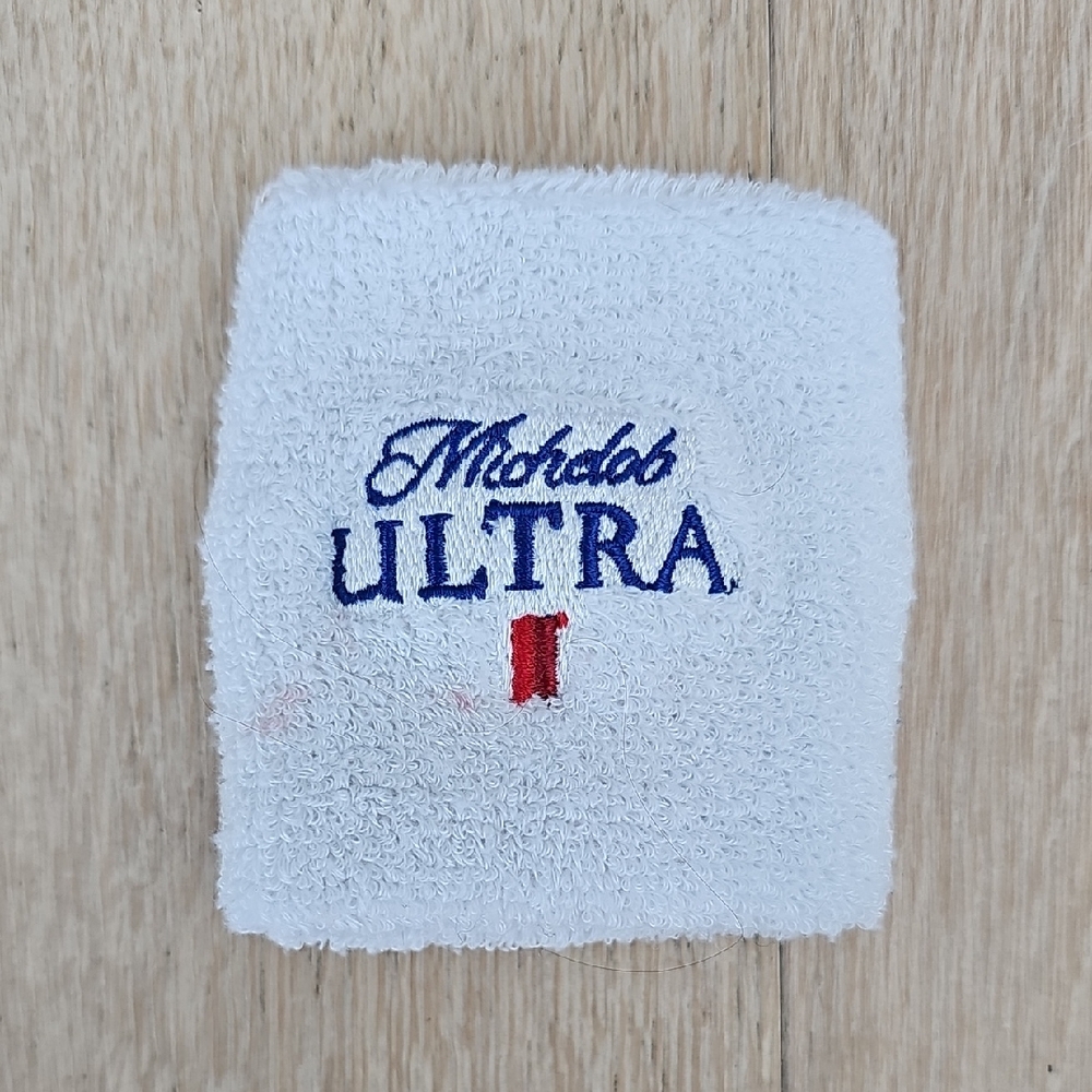 Michelob Ultra White Wristband